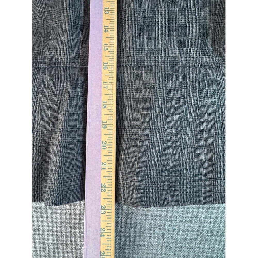 Rafaella Grey Glen Plaid Pant Suit Set Blazer 14 Pants 16 Professional Office - Picture 4 of 11